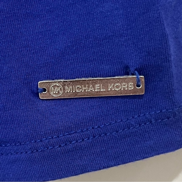 Michael Kors Blue Mid Sleeve Top size SP - Picture 4 of 5